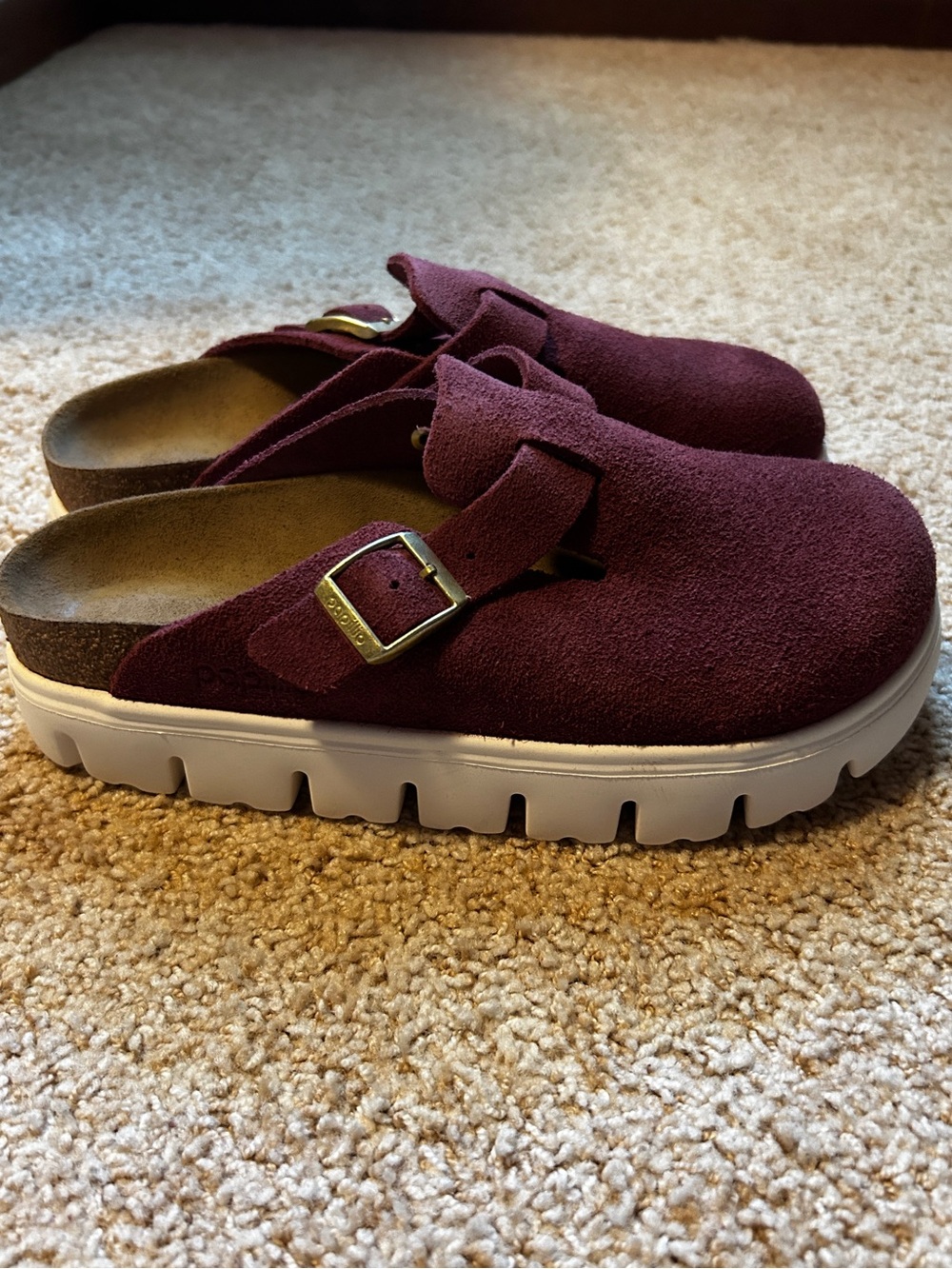 Birkenstock Women’s Papillio Boston Chunky in Berry Crush Size 8-8.5 - Picture 5 of 7